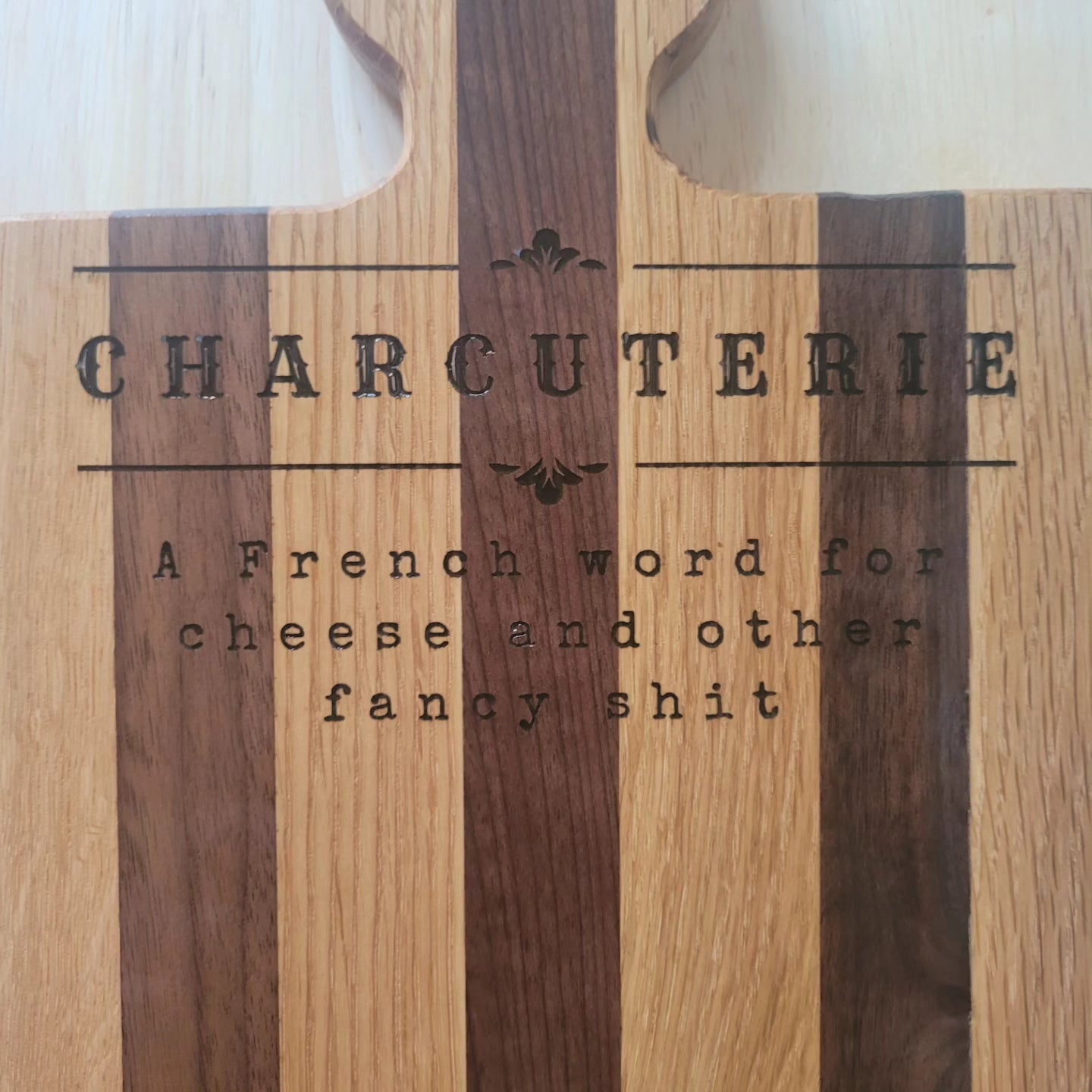 Walnut and Oak charcuterie